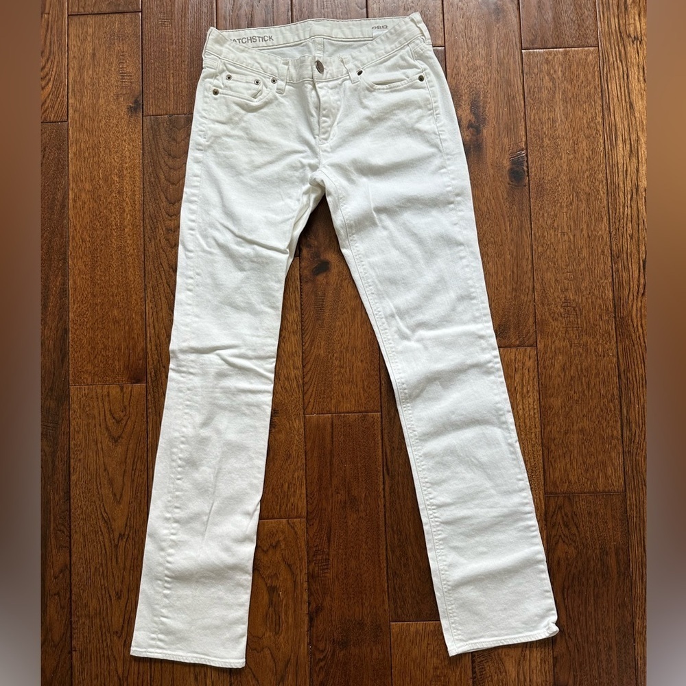 J. Crew White Straight-Leg Jeans Size 28R